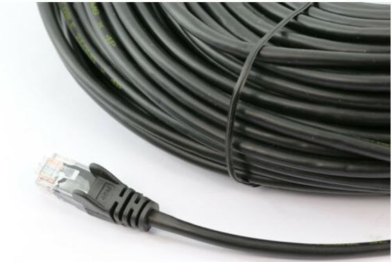 8Ware Cat6a Cable 30M - Black Color RJ45 Ethernet Network Lan Utp Patch Cord Snagless