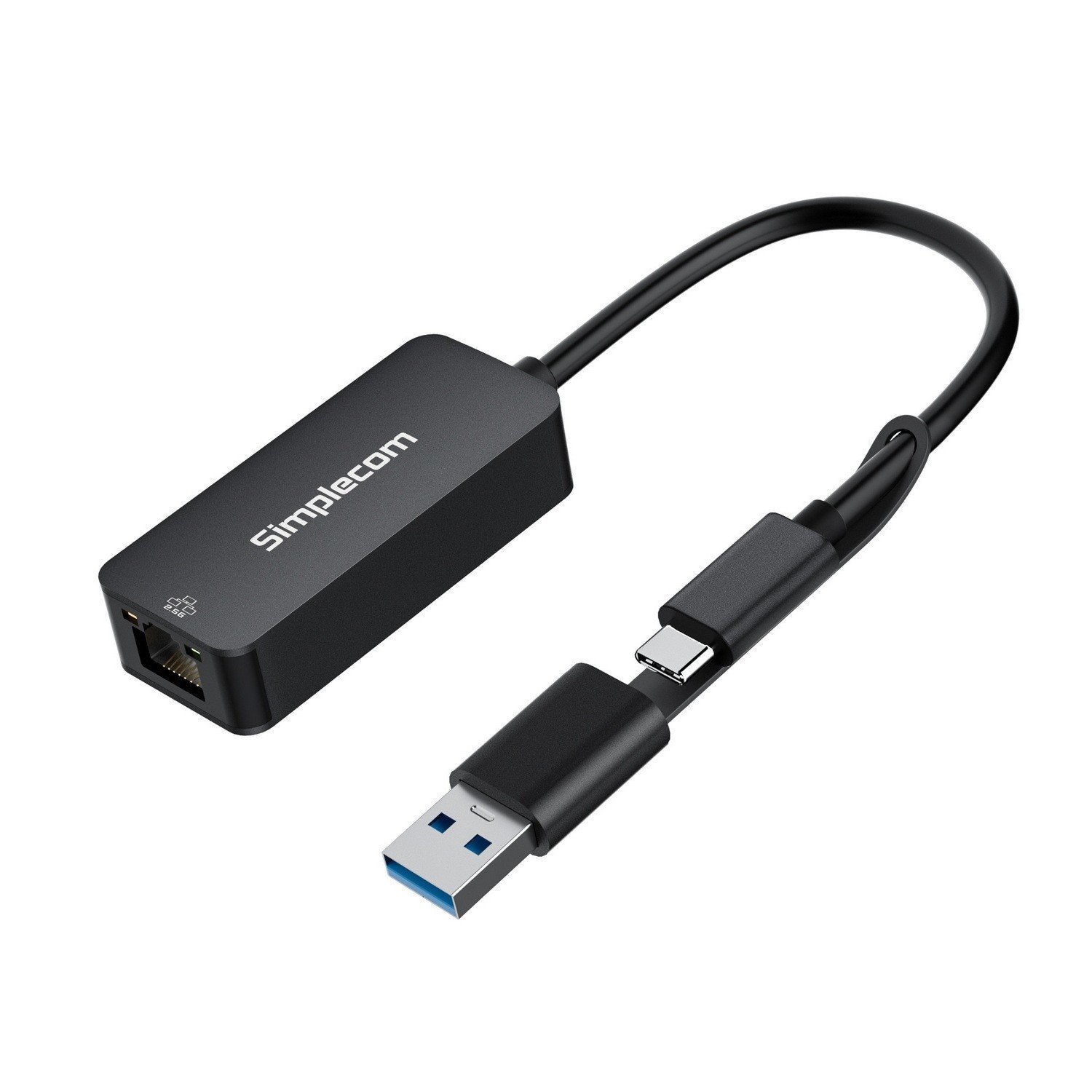 Simplecom (LS) Simplecom Nu405 SuperSpeed Usb-C And Usb-A To 2.5G Ethernet Network Adapter Aluminium 2.5Gbps Lan (LS> Nu405c)