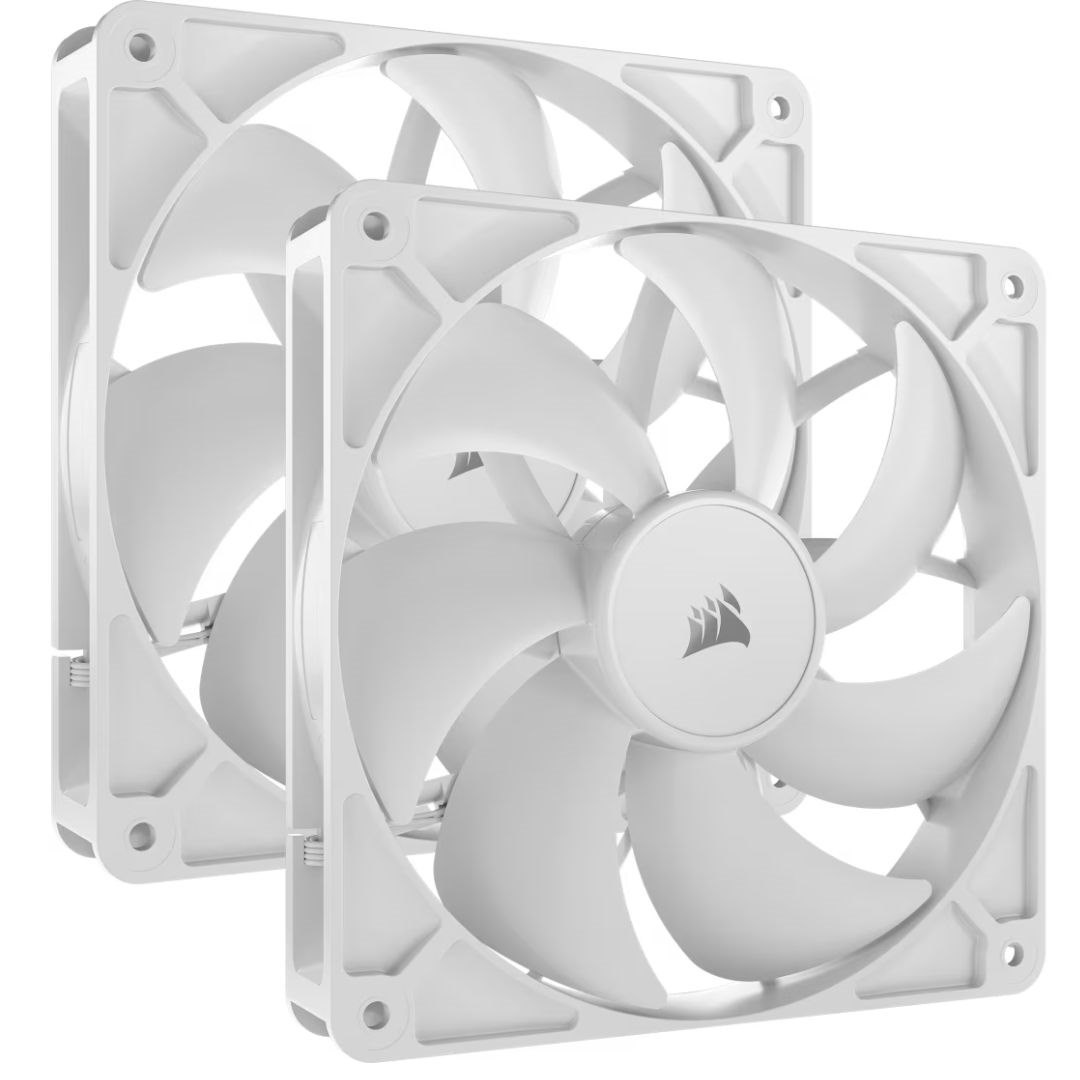 Corsair RS140 White, 140MM Fan, Dual Pack