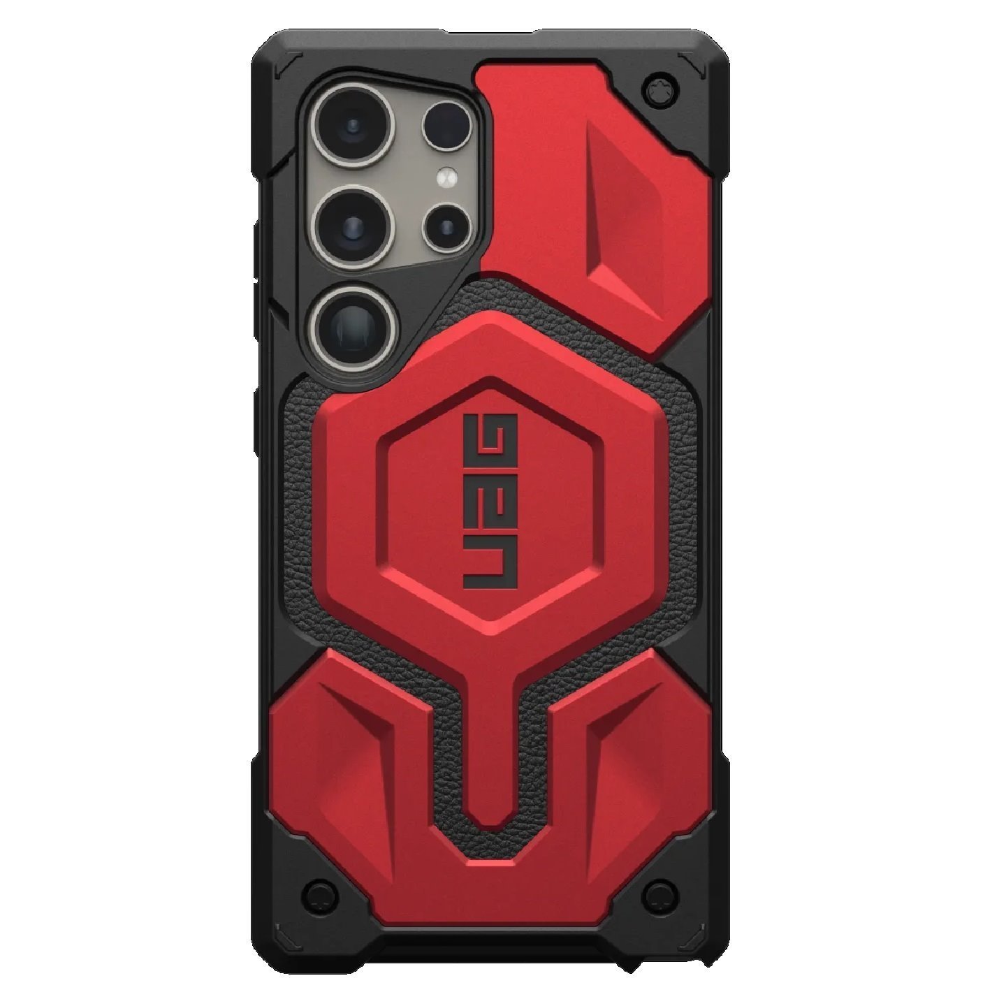 Uag Monarch Pro Magnetic Samsung Galaxy S24 Ultra 5G (6.8') Rugged Case - Crimson (214416119494), 25FT. Drop Protection (7.6M),Multiple Layers,10 YRS