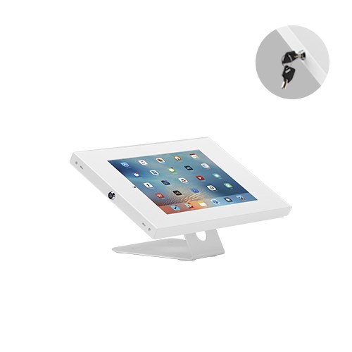 Brateck Anti-Theft Wall-Mounted/Countertop Tablet Holder Fit Most 9.7' To 11' Tablets( iPad, iPad Air, iPad Pro, - White