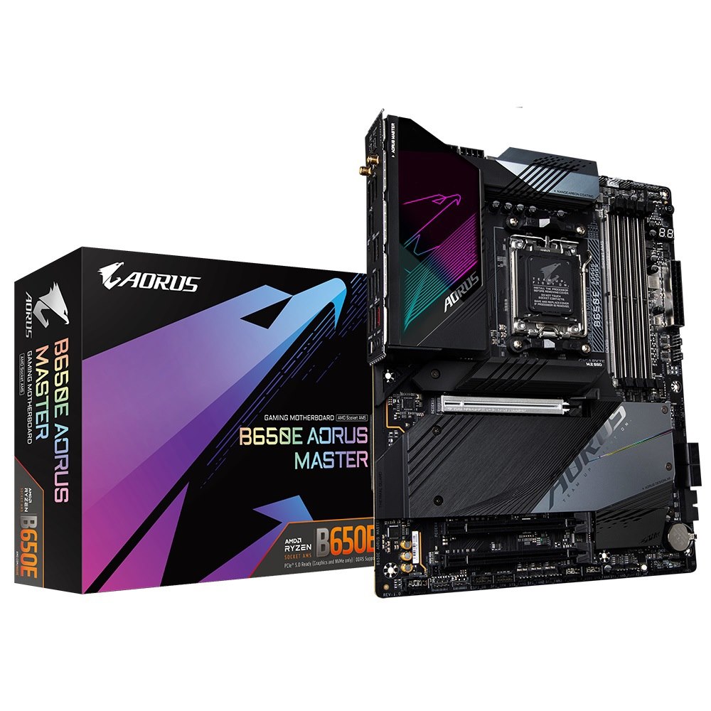 Gigabyte B650e Aorus Master MB, Am5, X4 DDR5, 4X Sata, 3X M.2, Usb3.2, Usb-C, Atx, 3YR WTY