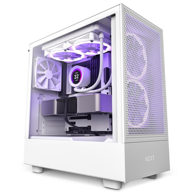 NZXT H Series H5 Flow Edition Atx Mid WHT