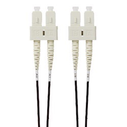 4Cabling 1M SC-SC Om4 Multimode Fibre Optic Patch Cable: Black