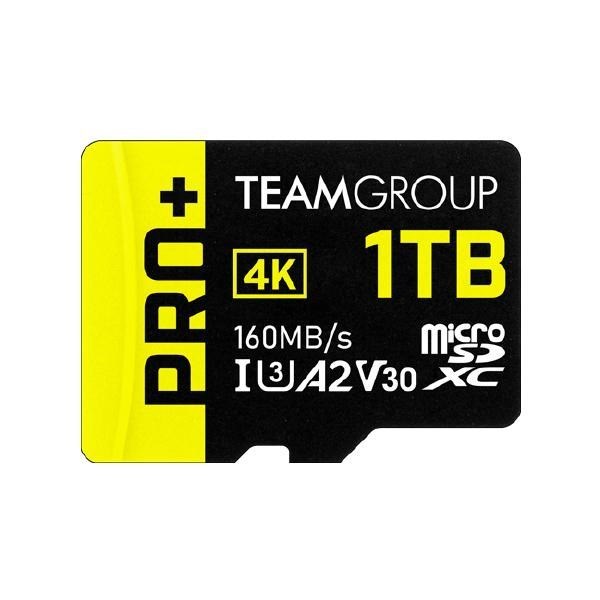 Team Group Pro+ MicroSDXC Memory Card 1TB, Read Up To 160 MB/s; Write Up To 110 MB/s For Nintendo-Switch, Steam Deck, Rog Ally, Tablets