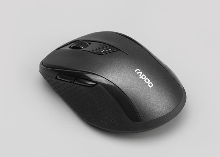 Rapoo M500 Multi-Mode, Silent, Bluetooth, 2.4Ghz, 3 Device Wireless Optical Mouse - Simultaneously Connect Multiple Devices