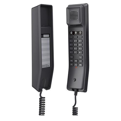 Grandstream GHP611W Hotel Phone, 2 Line Ip Phone, 2 Sip Accounts, HD Audio, Built In Wi-Fi, Black Colour, 1Yr WTY