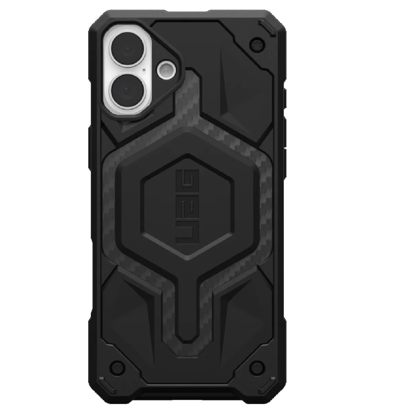 Uag Monarch Pro Apple iPhone 16 Plus (6.7') Rugged Case - Carbon Fiber (114455114242), 25FT. Drop Protection(7.6M), Built-In Magnet For MagSafe