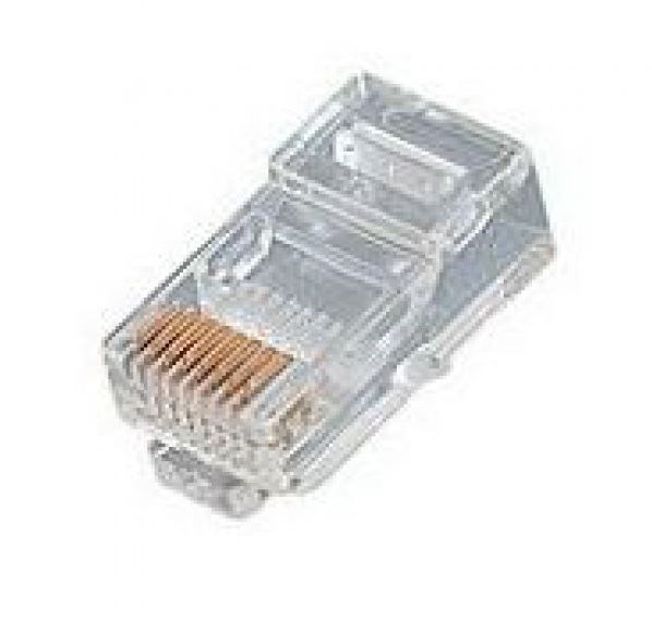 4Cabling 8 Position Solid RJ45 Cat 5E Crimp Plug 100 Pack