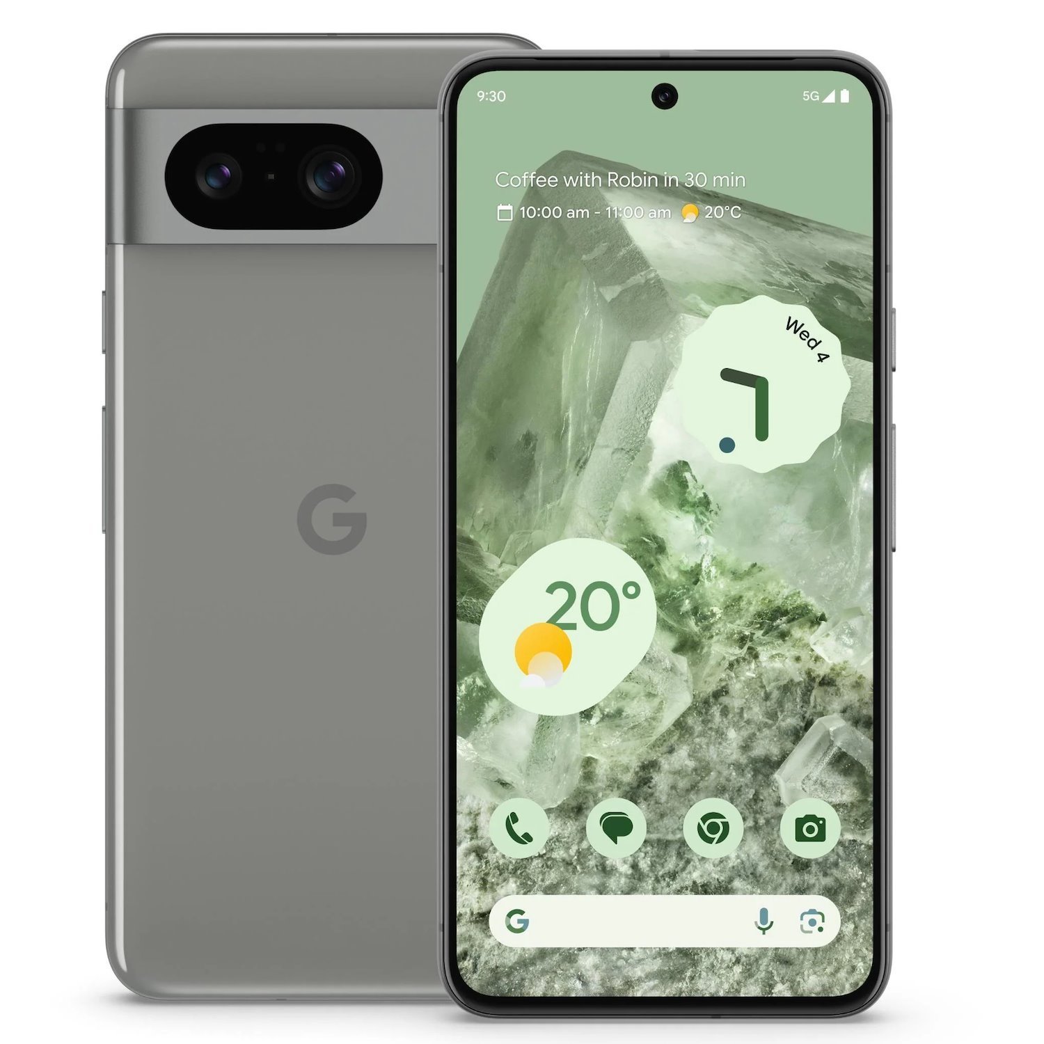 Google Pixel 8 5G 128GB - Hazel (Ga04823-Au)*Au Stock*, 6.2', Oled, 120Hz, 8GB/128GB, 50MP/10.5MP, Single Sim + Esim, 4575mAh, 2YR