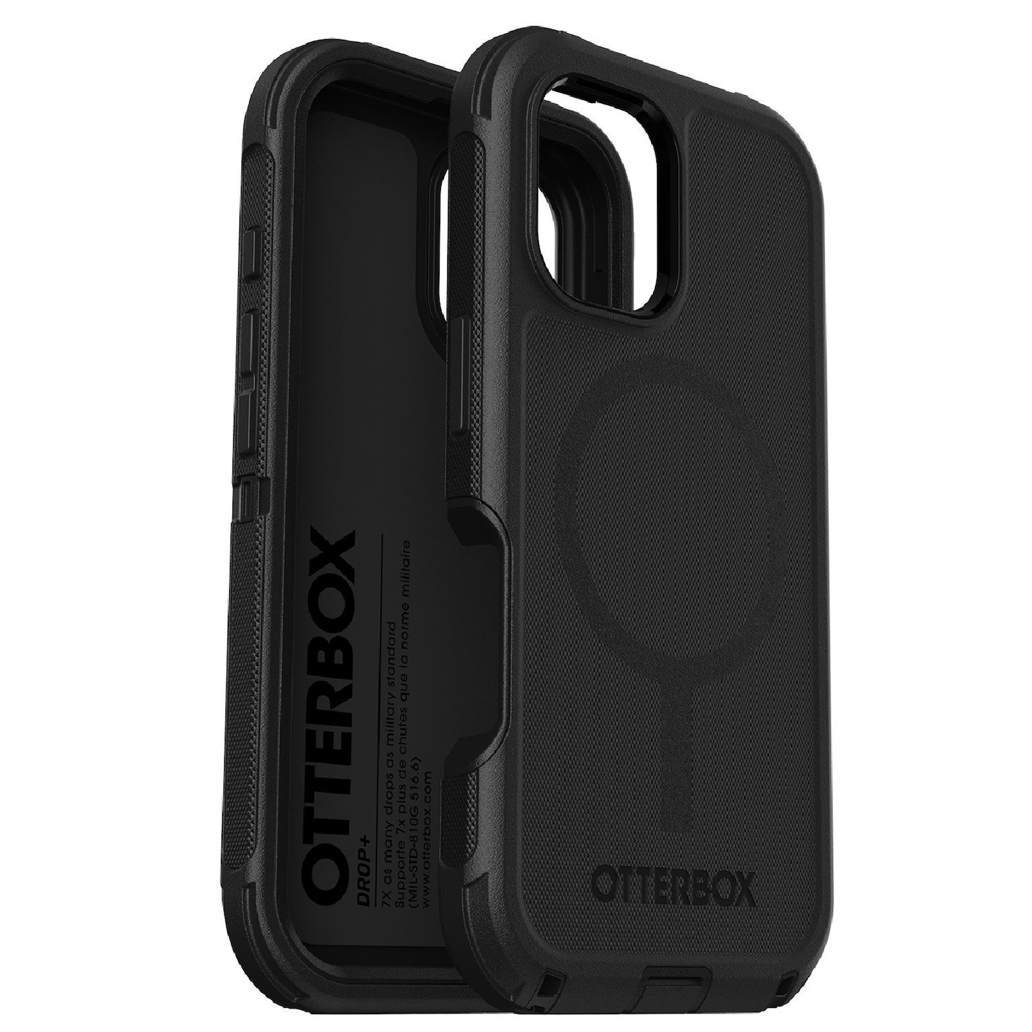 OtterBox Defender Case for Apple iPhone 16 Pro Smartphone - Tri-layer Design ,Textured - Black - 1 Pack - Retail