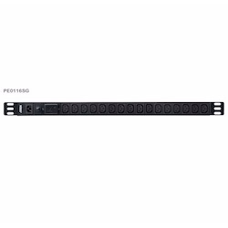 Aten 0U Basic Pdu With Surge Protection, 16X Iec Sockets, 10A Max, 100-240Vac, 50-60HZ, Overcurrent Protection, Aluminum Material