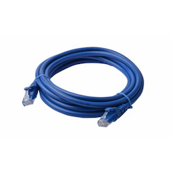8Ware Cat6a Utp Ethernet Cable 30M Snagless Blue 10GbE RJ45 Network Lan Patch Lead Cord