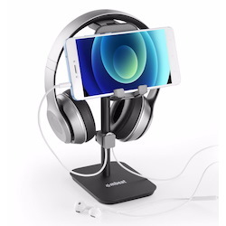 Mbeat® Stage S3 2-In-1 Headphone And Tiltable Phone Holder Stand