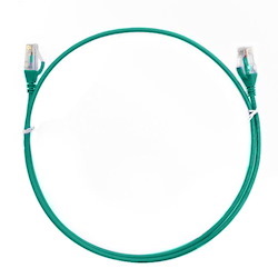 4Cabling 1M Cat 6 Ultra Thin LSZH Ethernet Network Cable: Green