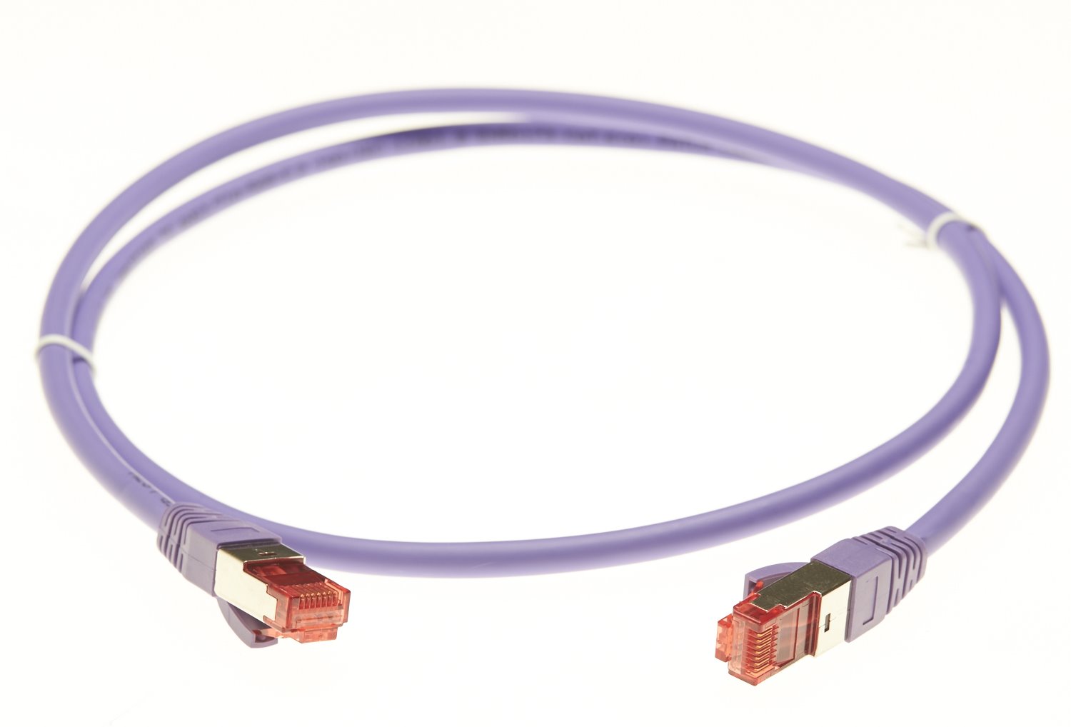 4Cabling 3M Cat 6A S/FTP LSZH Ethernet Network Cable. Purple