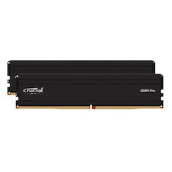 Crucial Pro 32GB (2x16GB) DDR5 Udimm 5600MHz CL46 Black Heat Spreader Support Intel XMP Amd Expo For Desktop PC Gaming Memory