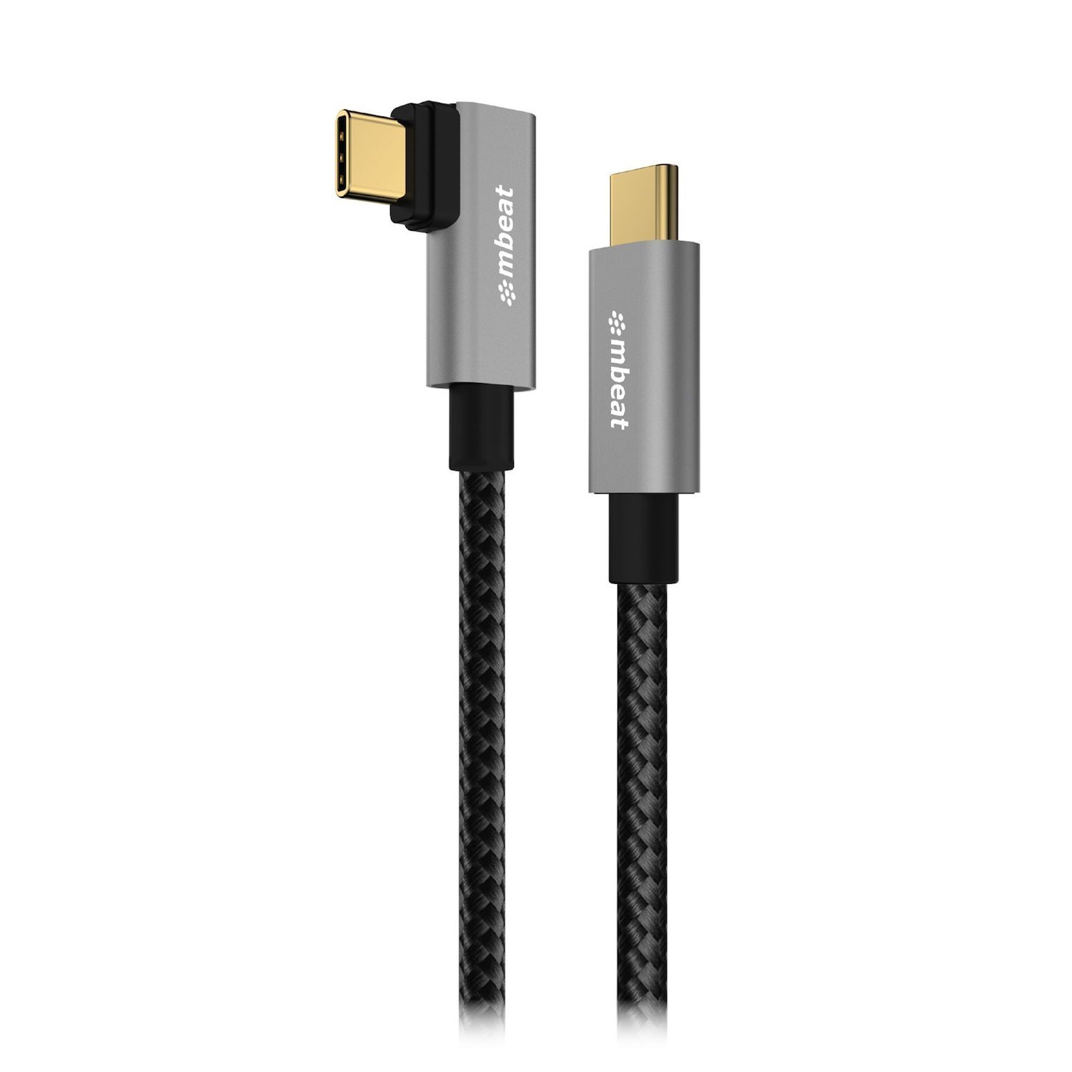 Mbeat Tough Link 1.8M L-Shape Usb 3.2 Gen2 Usb-C Cable - Space Grey Data Transfer Rate: Maximum 10Gbps Video Resolution: Maximum 4K/60Hz