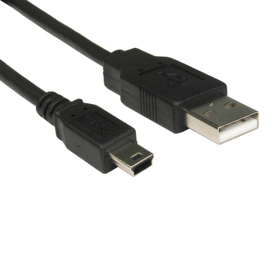 8Ware Usb 2.0 Cable 1M A Male To Mini B Black (10 Cables Per Bag)