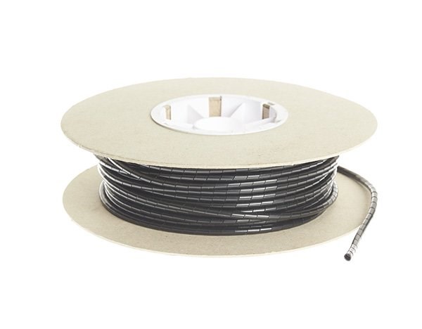 4Cabling Spiral Binding Cable Wrap - 30.5M X 12MM: Black