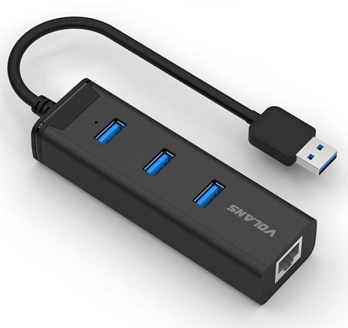 Volans Vol Acc Usb3.0-Hub-3P-Rj45-Adapter