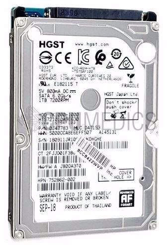 Hitachi- 1TB 7.2K RPM SATA 9.5mm 2.5" 