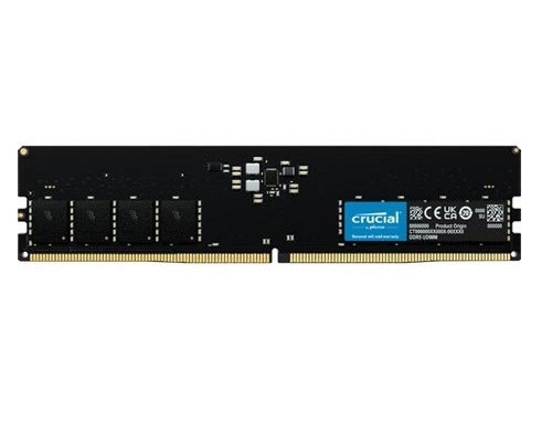 Micron Crucial 32GB DDR5 Desktop Memory, PC5-38400, 4800MHz, CL40, 1.1V, Life WTY [Ct32g48c40u5]