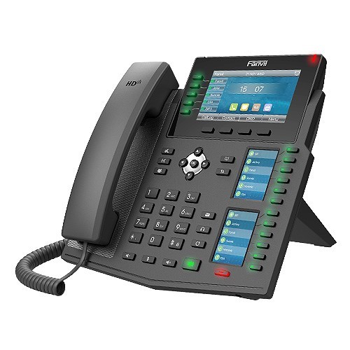 Fanvil X6u Enterprise Ip Phone - 4.3' (Video) Colour Screen, 20 Lines, 60 X DSS Buttons, Dual Gigabit Nic, Built In Bluetooth, *SBC Ready (V2)