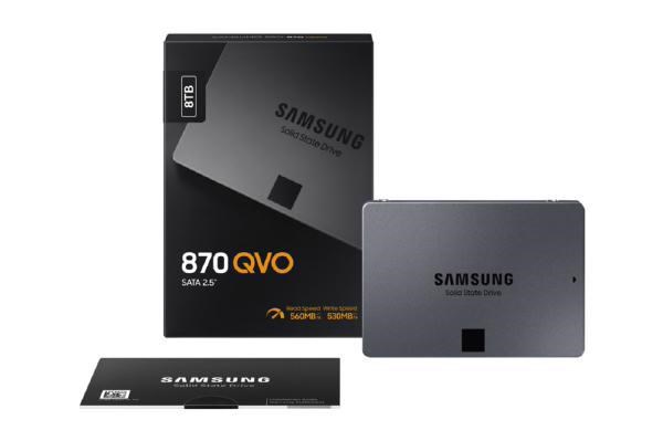 Samsung 870 QVO MZ-77Q8T0BW 8 TB Solid State Drive - 2.5" Internal - SATA (SATA/600)