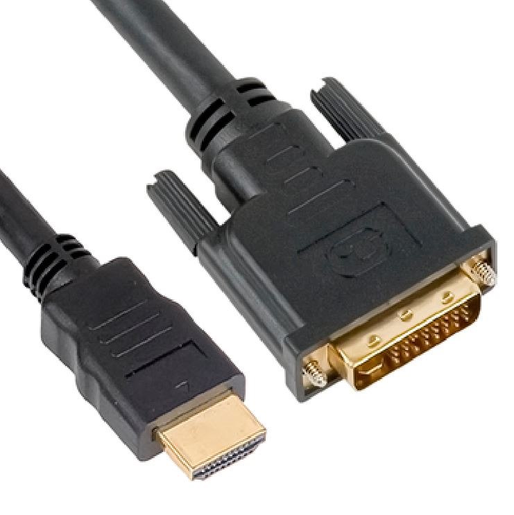 Astrotek Hdmi To Dvi-D Adapter Converter Cable 2M - Male To Male 30Awg OD6.0mm Gold Plated RoHS Black PVC Jacket ~Cb8w-Rc-Hdmidvi-2