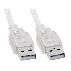 Astrotek Usb 2.0 Cable 1M - Am-Am Type A Male To Type A Male Transparent Colour RoHS ~Cb8w-Uc-2001Aa