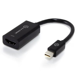 Alogic Elements 20CM Mini DisplayPort To Hdmi Adapter Male To Female BlackCommercial Packaging