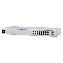 Ubiquiti UniFi 16-Port Managed PoE+ Gigabit Switch With SFP 150W - Touch Display - Fanless