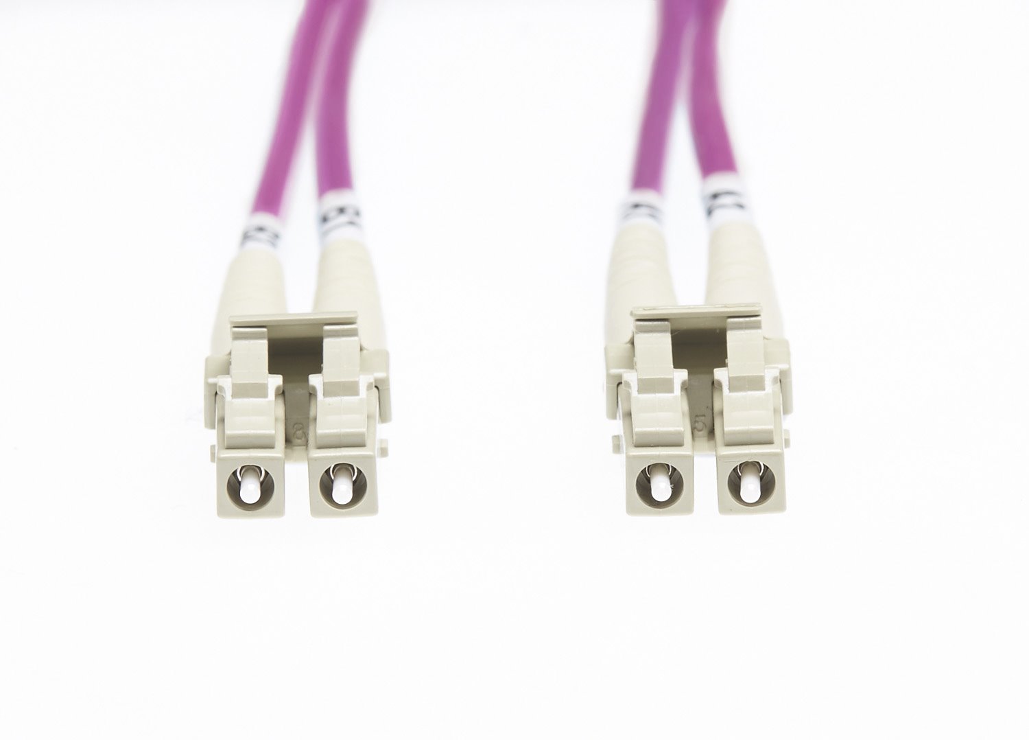 4Cabling 0.5M LC-LC Om4 Multimode Fibre Optic Patch Cable: Erika Violet