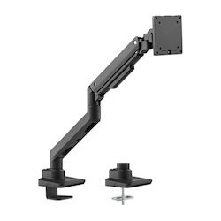 Brateck Fabulous Desk-Mounted Heavy-Duty Gas Spring Monitor Arm Fit Most 17'-49' Monitor Up To 20KG Vesa 75x75,100x100(Black)