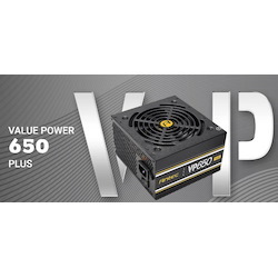 Antec VP650P Plus 650W 80 Plus @ 85% Efficiency Ac 120V - 240V, Continuous Power, 120MM Silent Fan. Atx Power Supply, Psu,3 Years Warranty.