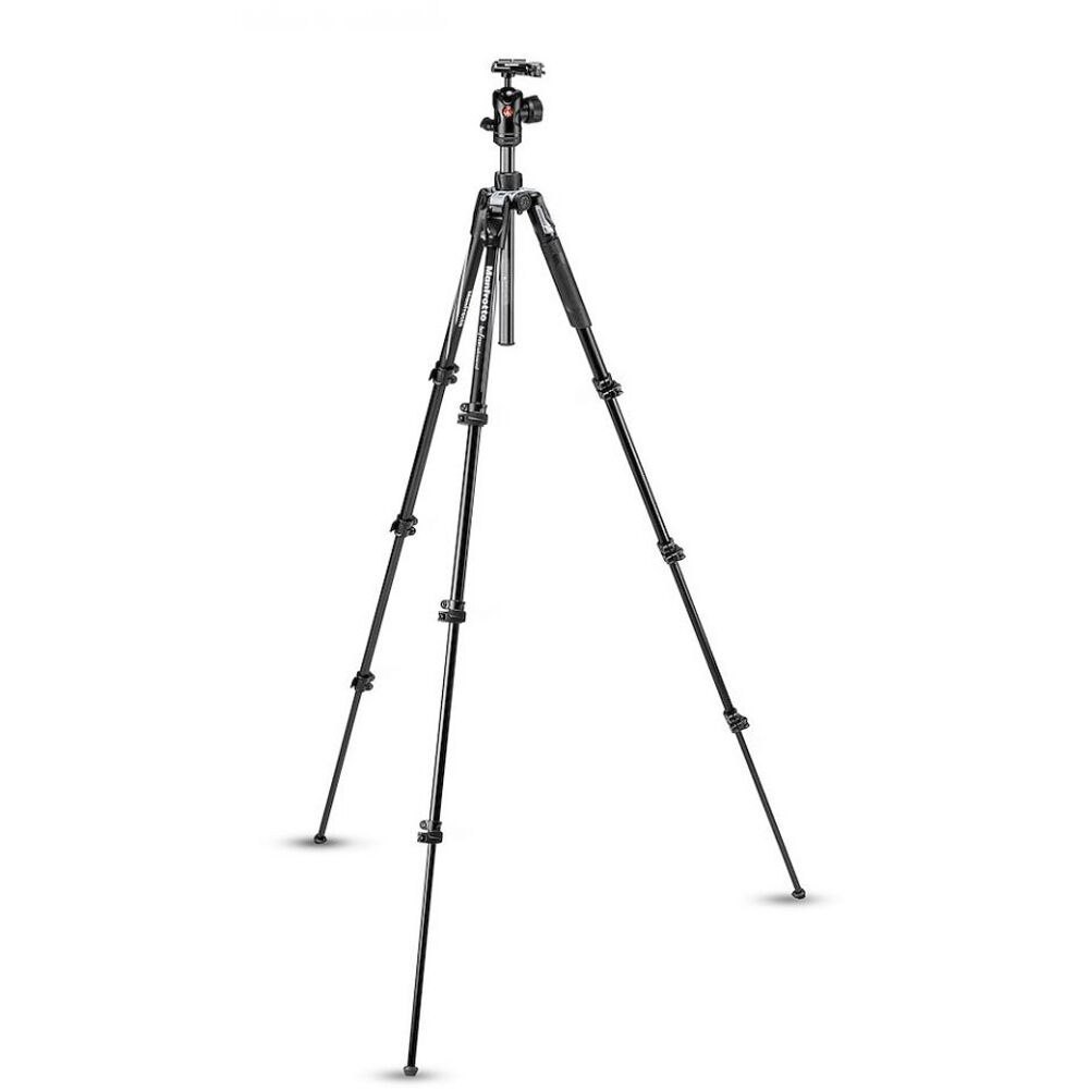 Manfrotto Befree Advanced Travel Aluminum Tripod with 494 Ball Head (Lever Locks, Black)