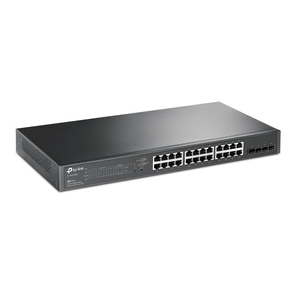 TP-Link TL-SG2428P | JetStream 28-Port Gigabit Smart Switch With 24-Port PoE+