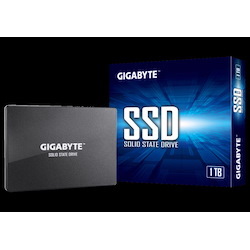 Gigabyte, SATA6.0Gb/s Int.SSD, 2.5", 1TB, Read: Up To 550MB/s(75k IOPs), Write: Up To 500MB/s(85k IOPs), 3D Nand Flash,3 Years Limited Warranty