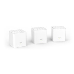 Tenda Nova MW3 3-Pack Ac1200 Whole-Home Mesh WiFi System, 300 Square Meters, 867Mbps/300Mbps, Mi-Mimo, Ssid Broadcast, Beamforming