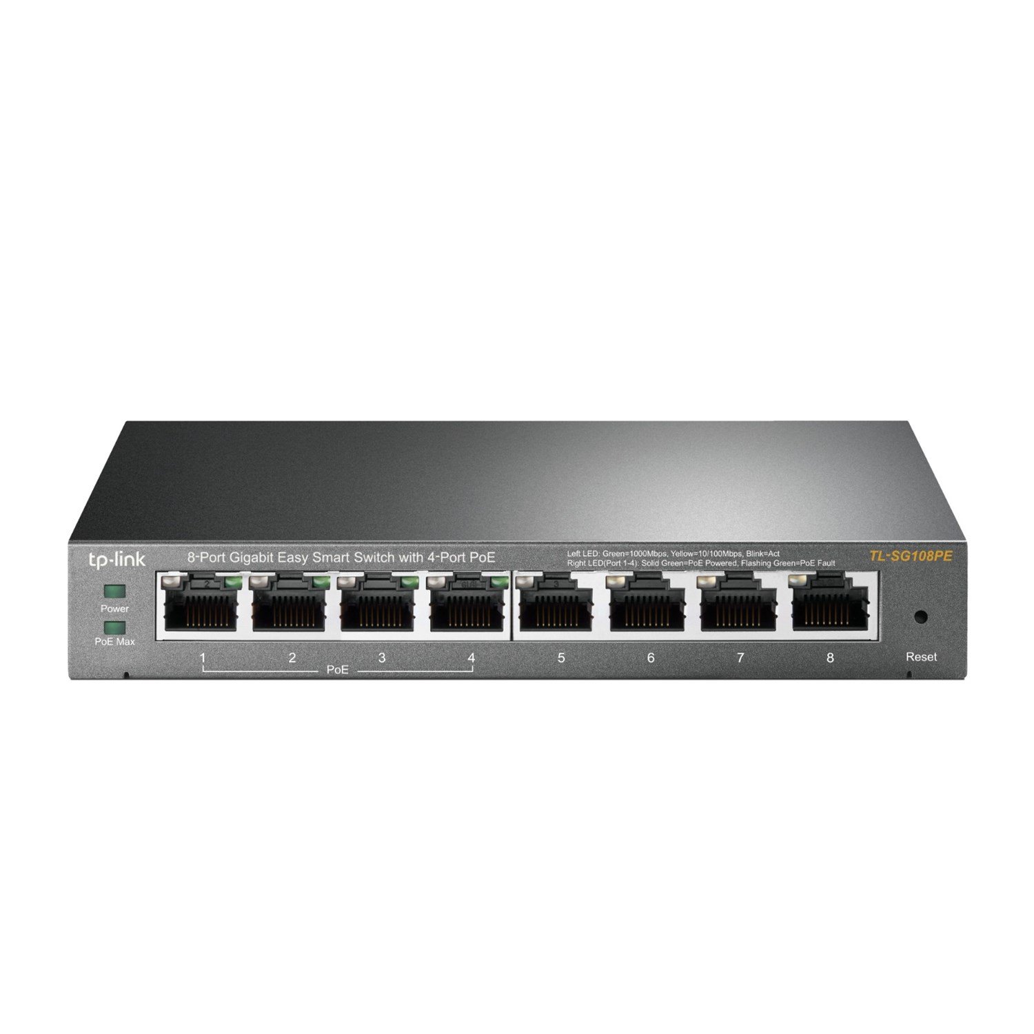 TP-Link JetStream 8-Port Gigabit Easy Smart Switch With 4-Port PoE