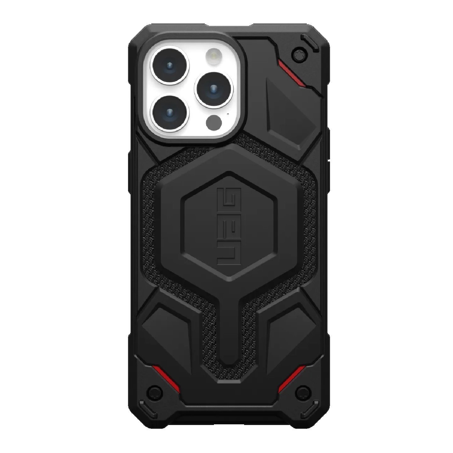 Uag Monarch Pro MagSafe Case Apple iPhone 15 Pro Max (6.7')-Kevlar Black(114222113940),25 FT. Drop Protection(7.6M),5 Layers Of Protection,10 YR. WTY.