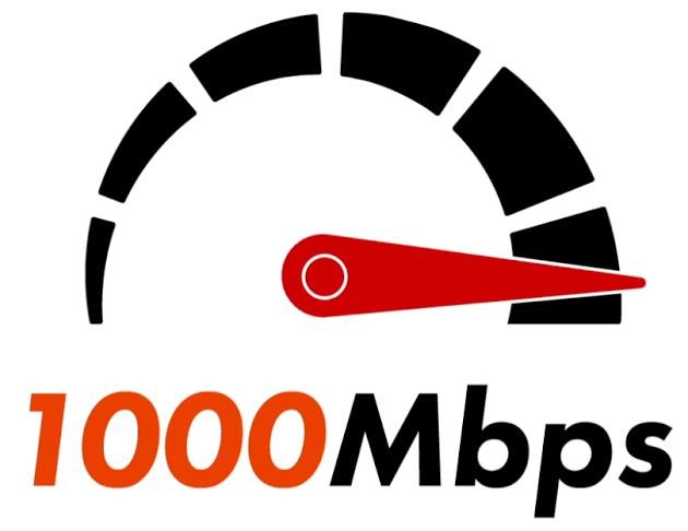 Internet Bandwidth 1000/1000 Mbp/s