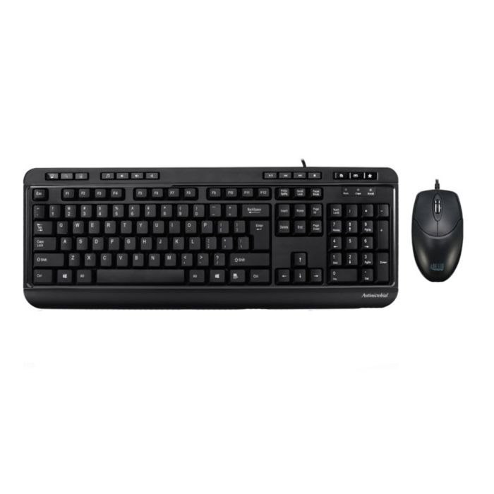 Adesso AKB-132CB-UK keyboard & Mouse USB QWERTY UK English Black