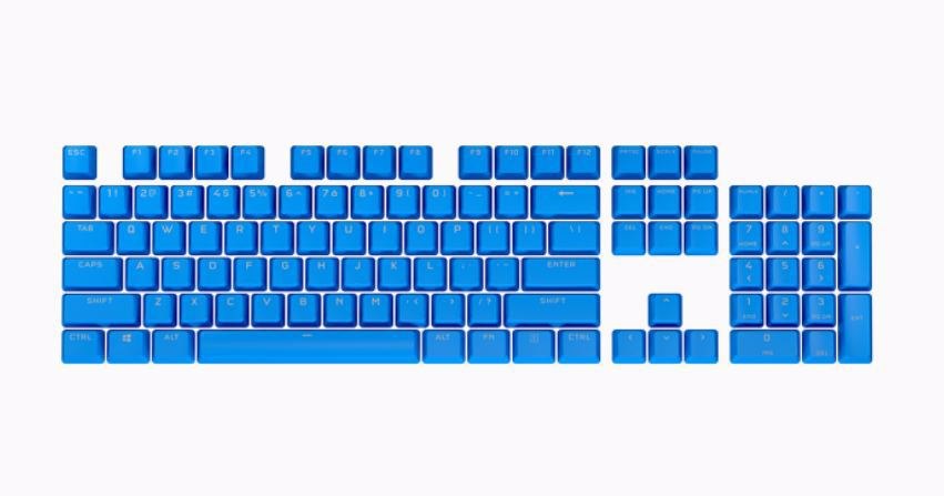 Corsair PBT Double-Shot Pro Keycaps - Elgato Blue - Keyboard