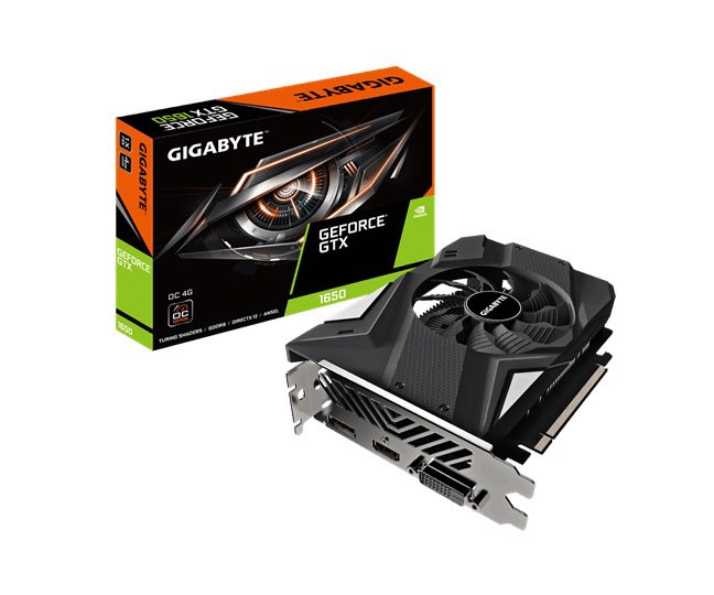 Gigabyte GF GTX 1650 PCIe X16, 4GB GDDR6, Oc, DP, Hdmi, 3YR WTY