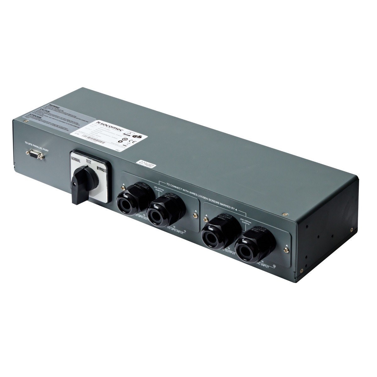 Socomec Nrt-Op-Mbp Maintenance Bypass Switch 5-11kVA, Rack 2U