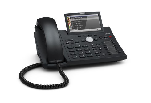 Snom 12 Line Ip Phone. 4.3'' Hi-Res Display With Backlight, Gigabit, Usb, BT, IPv6, PoE