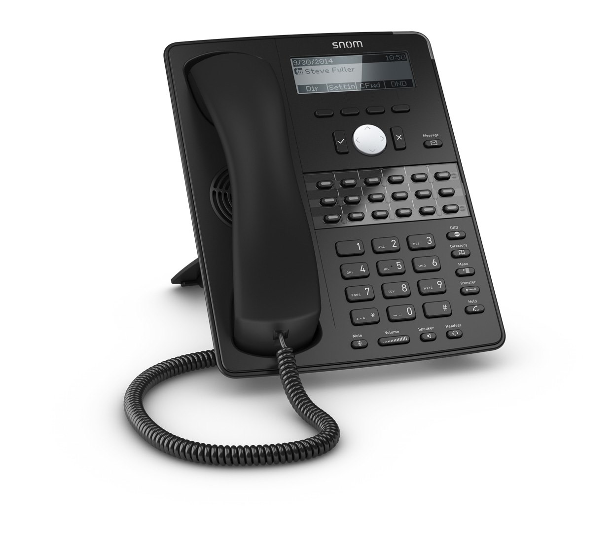 Snom 12 Line Professional Ip Phone, Gbit Port + 1X Usb Port. 4 Context-Sensitive Function Keys. Wideband Audio