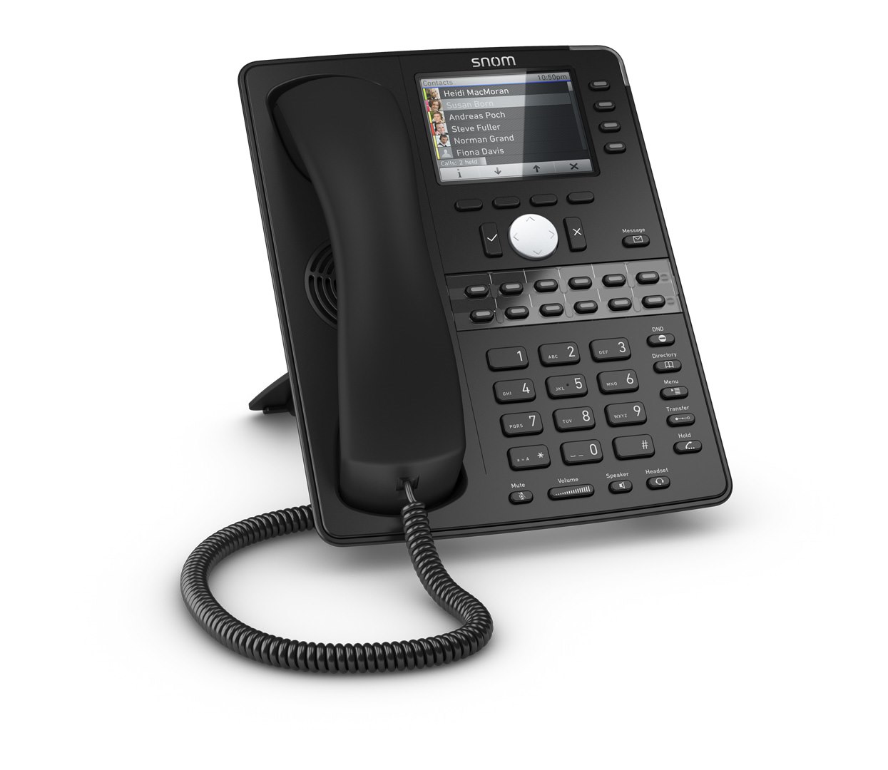 Snom 12 Line Professional Ip Phone, Gbit Port + 1X Usb Port. 4 Context-Sensitive Function Keys. Wideband Audio